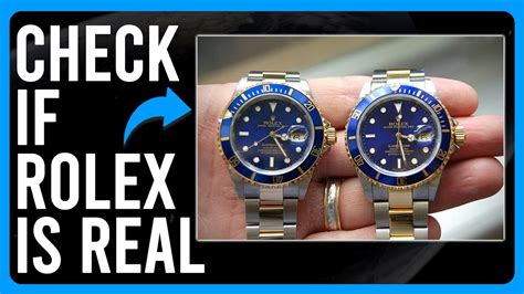 identify real rolex watch